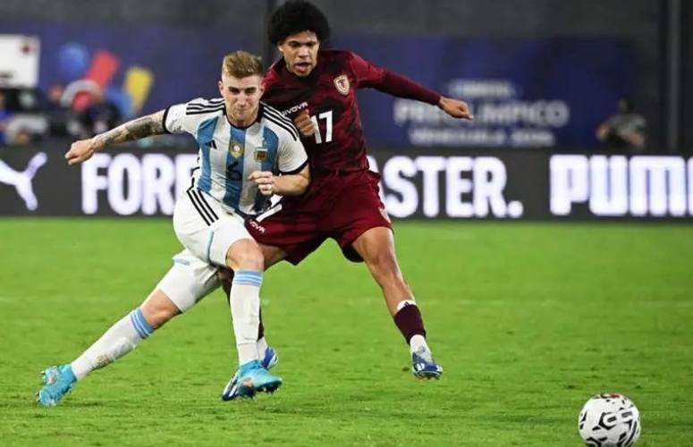 Venezuela empata 2-2 con Argentina en la fase final del Preolímpico con agónico penal